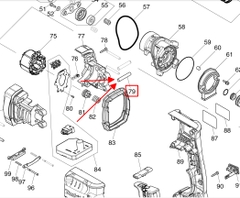 Chốt gài máy DHR182/ UH200D Makita 268076-5