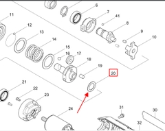 Long đền náy TD022, 2704 Makita 253052-2
