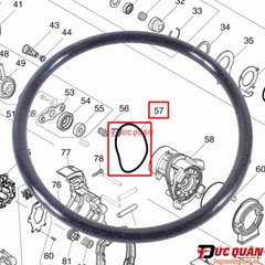 Vòng đệm cao su máy Makita DHR182/ HR182 213833-6