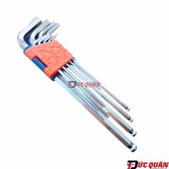 Bộ 9 đầu lục giác bi tròn dài ( 1.5-10mm ) WADFOW