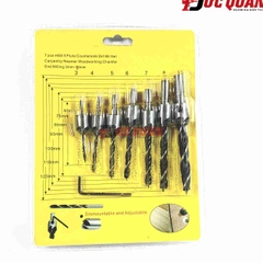 Bộ 7 mũi khoan gỗ phi: 3, 4, 5, 6, 7, 8, 10mm DQ25