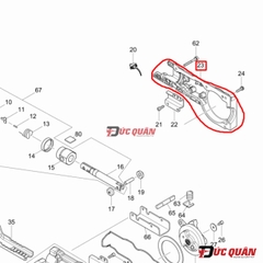 Vỏ nhôm bên ( Phải ) máy Makita DJR187D 143362-4