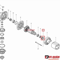 Vòng đệm cao su bảo vệ bạc đạn máy 9553B Makita 421868-5