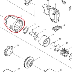 Hộp nhôm máy bắn vít Makita TD0100F 158898-0