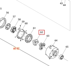 Nhông 3 chân máy bắn vít DTP141/ TP141/ TP131/ XPT141