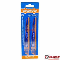 Bộ 2 lưỡi cưa kiếm cắt gỗ 150x19x1.2mm WADFOW WJ611D