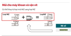 Đầu chêm mũi vít, MAKITA, 322279-6 ( 1 cái )