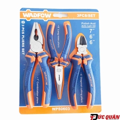 [Giá hủy diệt] Bộ 3 kềm ( kềm điện, kềm cắt, kềm mỏ nhọn ) WADFOW