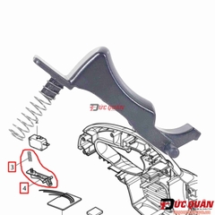 Nút bảo vệ công tắc, lò xo máy hút bụi Makita DCL180