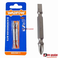 Bộ 2 đầu vít ( Ph2+SL6  65mm ) WADFOW WSV0K11