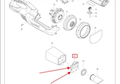 Miếng đệm rài máy hút bụi DCL182 Makita 141088-2