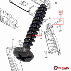 Ốc tay cầm ( 4x25 ) Makita TD022/ DF010D 266374-1