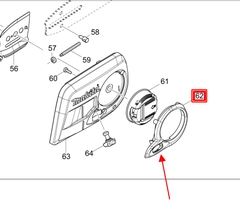 Nấp bảo vệ máy DUC353 Makita 454519-5