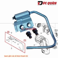 Bộ móc treo máy DJR187, JR187 Makita 123455-3