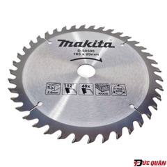Lưỡi cưa tròn Makita D-50500 ( TCT 165mm ) – Lưỡi cưa gỗ 40 răng chất lượng cao