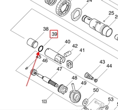 Vòng đệm cao su máy khoan bê tông,DHR182, MAKITA, 213832-8
