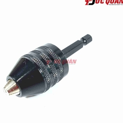 Đầu kẹp mũi khoan 0.3-6.5mm, Đầu chuyển đổi máy khoan chuôi lục giác DQ30