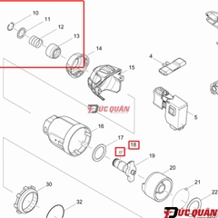 Bộ ngậm vít máy Makita TD111/ DTD155/ XDT15/ DTD157
