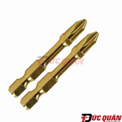 Mũi vít 2 đầu vít (PH2x50mm) Torsion Impact Gold Makita B-28313