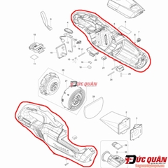 Vỏ máy hút bụi Makita DCL282 183M11-9