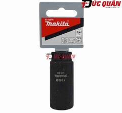 Đầu tuýp loại sâu 6 cạnh ( 3/8 dài 63mm ) chất liệu thép Cr-Mo MAKITA