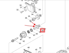 Nhông lớn (30) máy cưa đĩa DCS551/ CS551D  Makita 227809-7