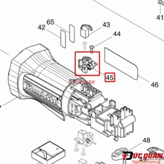 Ổ than máy mài góc Makita GA4050/ GA4050R/ GA4051/ GA5050/ GA5051 643541-9