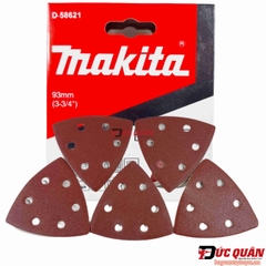 Bộ 10 giấy chà nhám tam giác 93mm cho máy cắt rung Makita ( Full độ hạt )