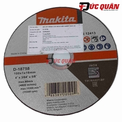 Đá cắt mỏng ( 100x1x16mm ) Makita D-18758