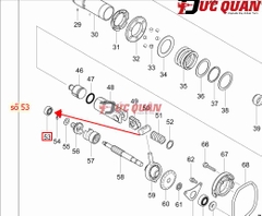 Bạc đạn máy bê tông DHR242/ DHR244/ HR1611/ 606/ HP2050 Makita 211012-0
