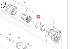 Lò xo máy DFS251/ DFS452 Makita 234348-0