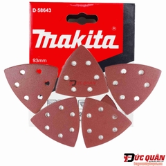 Bộ 10 giấy chà nhám tam giác 93mm cho máy cắt rung Makita ( Full độ hạt )