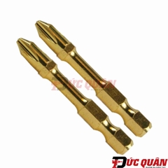 Mũi vít 2 đầu vít (PH2x50mm) Torsion Impact Gold Makita B-28313
