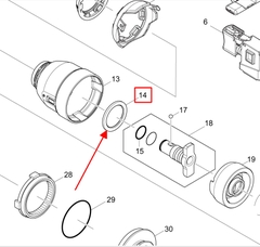 Vòng đệm đầu búa máy bắn vít, DTD171, TD171, TD161, MAKITA, 261160-5, ( 1 cái )