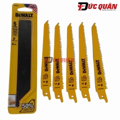 Lưỡi cưa kiếm cắt gỗ có đinh 6in-152.4mm 6TPI DEWALT DW4802 ( 1 lưỡi )