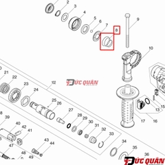 lò xo hình nón ( 21-29 ) Makita HR140D/ DHR182/ HR182