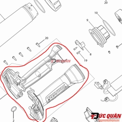 Vỏ đèn Makita DML807 GM00001669