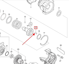 Chốt máy bu long DTW700, DTW701, TW701, 6924N Makita 256211-7 ( 1 cái )