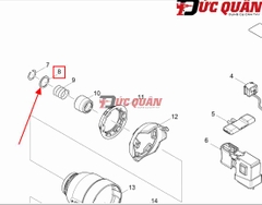 Long đền máy bắn vít 18v, 14v4, MAKITA, 267085-1