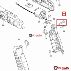 Ốc tay cầm ( 4x25 ) Makita TD022/ DF010D 266374-1