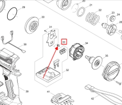 Ốc ( M3x6mm ) dùng vặn sator máy Makita 652069-6 ( 1 cái )