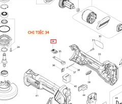 Nút đẩy công tắc máy mài góc MAKITA DGA404/DGA406