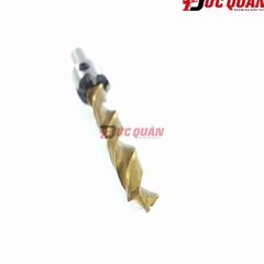 Bộ 7 mũi khoan gỗ, đầu đinh, bắt âm mũi vít, phủ titanium DQ24