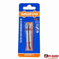 Bộ 2 đầu vít ( Ph2+SL6  65mm ) WADFOW WSV0K11