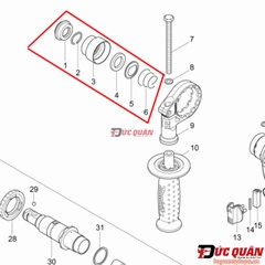 Bộ đầu ngậm mũi khoan Makita DHR263D 286263-4263