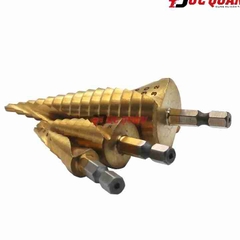 bộ 3 mũi khoan tháp titan siêu cứng,đường kính 4-32mm
