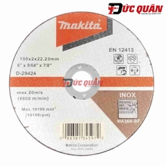 Đá cắt inox ( 150x2x22.23mm ) Makita D-29424
