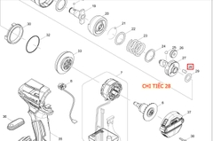 Chốt 5 máy bắn vít, bu long, DTD148, DTD154, DTD170, DTD137, DTW285, DTW280, DTW281, MAKITA, 268311-1 ( 1 cái )