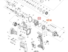 Hộp nhôm máy khoan bê tông, DHR182, HR182, MAKITA, 140F85-1