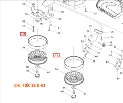 Dây cong roa máy cưa vòng DPB181D/ PB181D  MAKITA 424589-8